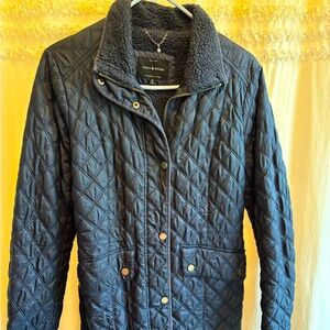 Lucky brand quilted barn coat, size Medium.